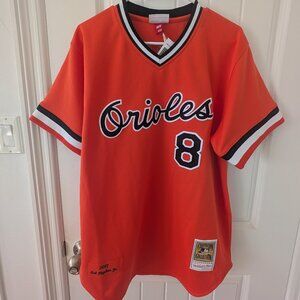 NWT Men's Cal Ripken Jr. Orange Baltimore Orioles 2001 Authentic Jersey